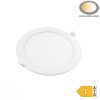 18W-os kerek, IP44 vízálló beépíthető LED panel állítható színhőmérséklettel