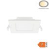 12W-os beépíthető négyzet alakú LED panel 950 lumen fényerővel és IP44-es vízállósággal