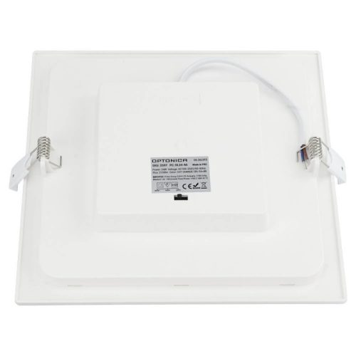 24W-os négyzet alakú, IP44 vízálló beépíthető LED panel állítható színhőmérséklettel