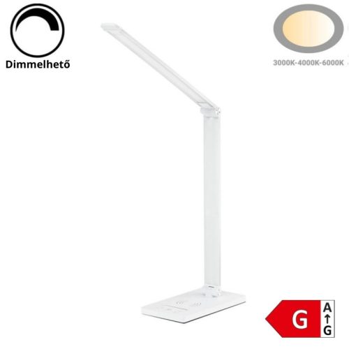 5W LED asztali lámpa – vezeték nélküli töltő – CCT színhőmérséklet állítás