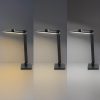 Fekete LED asztali lámpa – vezeték nélküli töltéssel – 7W