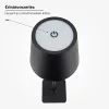 Fekete Kültéri LED Asztali Lámpa Újratölthető Akkumulátorral, 2.5W, CCT, Dimmelhető, IP44