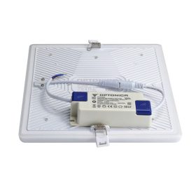   Keret Nélküli LED Panel 36W 4200K 3020lm IP54 Négyzet Beépíthető 225x225mm