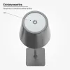 Szürke Kültéri LED Asztali Lámpa Újratölthető Akkumulátorral, 2.5W, CCT, Dimmelhető, IP44
