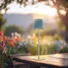 Kék Kültéri LED Asztali Lámpa Újratölthető Akkumulátorral, 2.5W, CCT, Dimmelhető, IP44