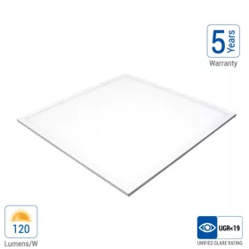   LED panel 60x60cm 40W 4800lm 4500K 120lm/W UGR<19 5 év garanciával