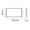 LED panel 120x30 36W 3600lm UGR<19 természetes fehér