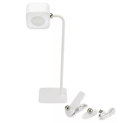 Multifunkciós LED asztali lámpa 3W – vezeték nélküli, USB kimenettel és érintésvezérléssel