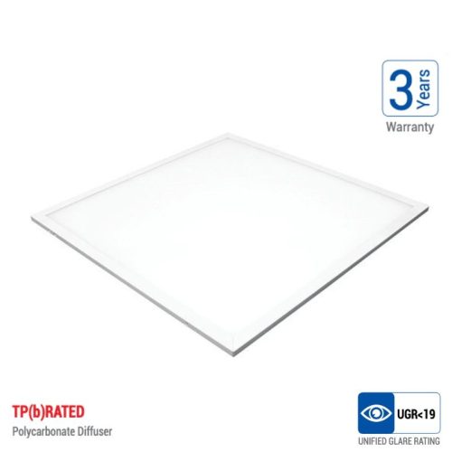 LED panel 60x60 25W 3000lm 6000K 120lm/W TP(b) tűzálló felület UGR<19,PF>0.95 3 év garanciával