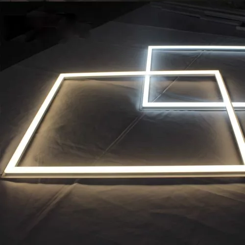 Világító keretes LED panel 60x60 cm - IP54, hideg fehér
