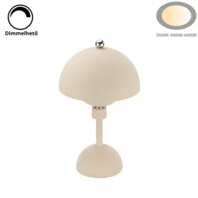   Mágneses Asztali Lámpa Akkumulátorral, 4W, Állítható színhőmérséklettel (CCT), Khaki