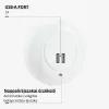 Optonica 276 konnektorba dugható 0.5W-os beépített alkonyérzékelős és 2 db USB csatlakozóval ellátott automata LED éjszakai fény fehér színben