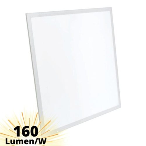 LED panel 60x60cm 25W 4000lm (160lm/W) 4500K Hátsó lemez burkolattal 