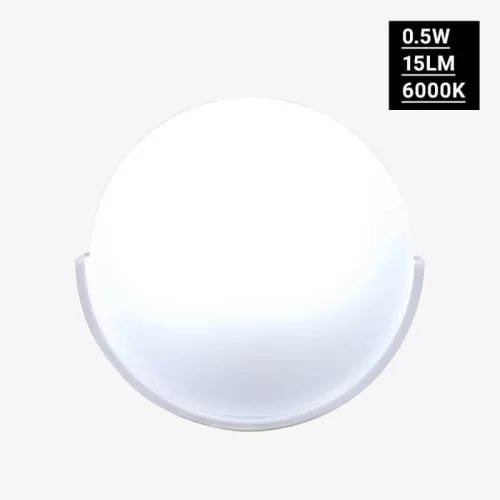Optonica 277 konnektorba dugható 0.5W-os beépített alkonyérzékelős automata LED éjszakai fény fehér színben