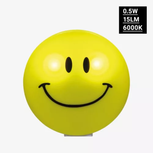 Optonica 279 konnektorba dugható 0.5W-os Smiley mintás kapcsolós LED éjszakai fény és irányfény