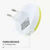 Optonica 279 konnektorba dugható 0.5W-os Smiley mintás kapcsolós LED éjszakai fény és irányfény