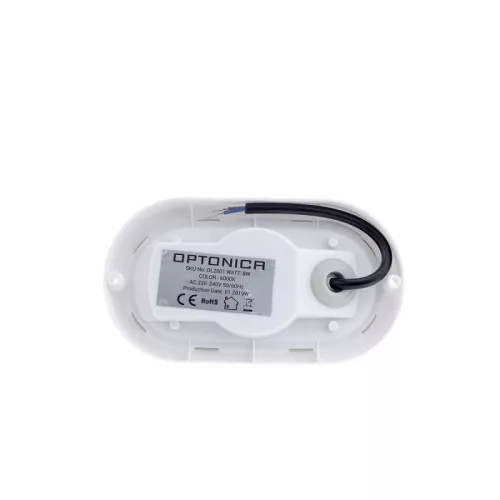 8W Hajólámpa LED Falon Kívüli Műanyag Meleg Fehér IP54 640lm