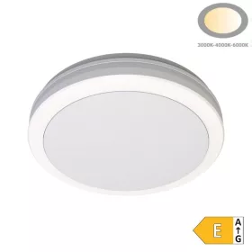  Kültéri IP védett LED mennyezeti lámpa 30W 3000lm CCT(állítható színhőmérséklet) IP65, Fehér