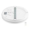 Kültéri IP védett LED mennyezeti lámpa mikrohullámú szenzorral, 30W 3000lm CCT(állítható színhőmérséklet) IP65, Dimmelhető, Fehér
