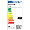 Kültéri IP védett LED mennyezeti lámpa mikrohullámú szenzorral, 30W 3000lm CCT(állítható színhőmérséklet) IP65, Dimmelhető, Fehér