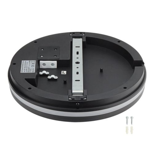 Kültéri IP védett LED mennyezeti lámpa mikrohullámú szenzorral, 30W 3000lm CCT(állítható színhőmérséklet) IP65, Fekete