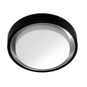 Masszív, 30W-os, fekete, IP65 vízálló kültéri LED plafonlámpa