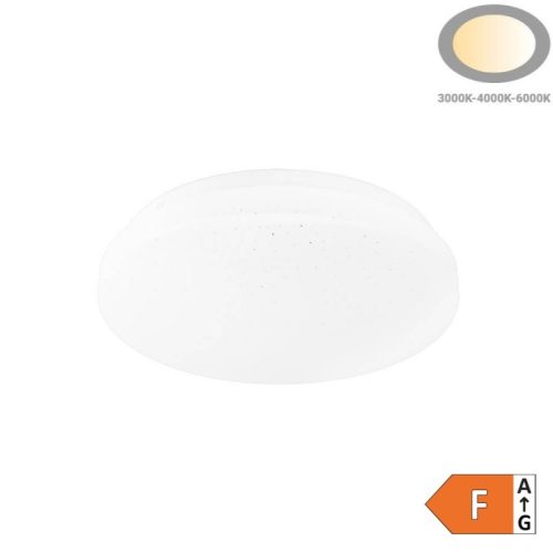 CCT LED Mennyezeti Lámpa 12W 880lm – Változtatható Színhőmérsékletű, Kerek, Matt Bura Ø26cm