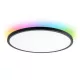 Állítható színhőmérsékletű mennyezeti lámpa RGB háttérfénnyel 18W 29cm 1440lm fekete
