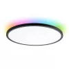 Állítható színhőmérsékletű mennyezeti lámpa RGB háttérfénnyel 32W 54cm 2560lm fekete