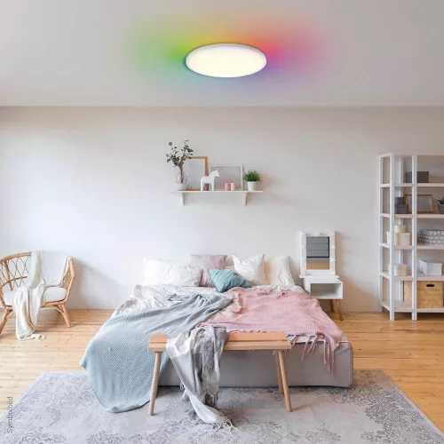 Állítható színhőmérsékletű mennyezeti lámpa RGB háttérfénnyel 32W 54cm 2560lm fehér