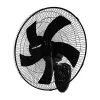 Eurolamp Fali Ventilátor – Φ50cm, 60W, 3 Sebesség, Fekete