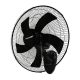 Eurolamp Fali Ventilátor – Φ50cm, 60W, 3 Sebesség, Fekete