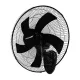 Eurolamp Fali Ventilátor – Φ50cm, 60W, 3 Sebesség, Fekete