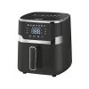 Eurolamp 5 literes fekete meleglevegős fritőz (Air Fryer) 1400W teljesítménnyel