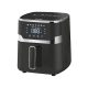 Eurolamp 5 literes fekete meleglevegős fritőz (Air Fryer) 1400W teljesítménnyel