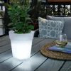 Napelemes Világító Virágcserép 19cm LED