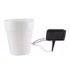 Napelemes Világító Virágcserép 19cm LED
