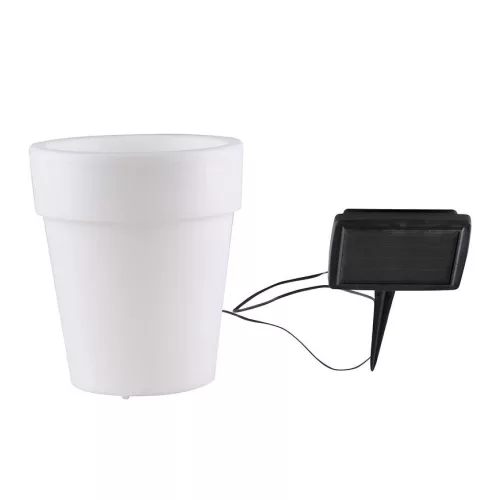 Napelemes Világító Virágcserép 19cm LED