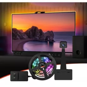   AMBIENT LIGHT TV képernyő követő funkcióval, Digitális LED szalag szett kamerával, 5.5m, WIFI/Bluetooth ,TUYA