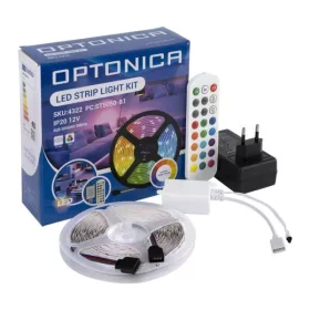   Optonica RGB LED szalag szett 5m távirányítóval 12V 60LED IP20