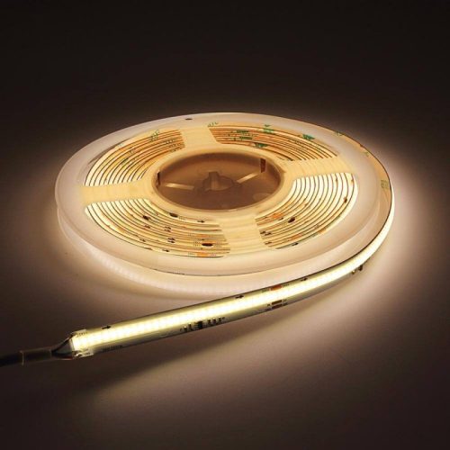Digitális COB LED szalag futófény készlet 8W/m 24V természetes fény