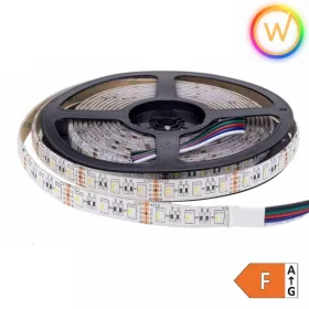  Prémium kültéri RGB+meleg fehér LED szalag 12V 60 LED/m 16W/m 3 év garancia