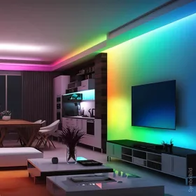   Digitális LED szalag 16W 5V 60LED/m 60 pixel DRGB (színes futófény)