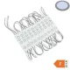 Vízálló 12V-os Optonica LED modul 3 lencsés SMD LED-del jégfehér színben