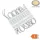Vízálló 12V-os Optonica LED modul 3 lencsés SMD LED-del meleg fehér színben