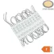 Vízálló 12V-os Optonica LED modul 3 lencsés SMD LED-del meleg fehér színben