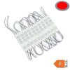 Vízálló 12V-os Optonica LED modul 3 lencsés SMD LED-del piros színben