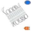 Vízálló 12V-os Optonica LED modul 3 lencsés SMD LED-del kék színben