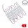 Vízálló 12V-os Optonica LED modul 3 lencsés SMD LED-del hideg fehér színben, 1,5 watt