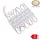 Vízálló 12V-os Optonica LED modul 3 lencsés SMD LED-del meleg fehér színben 1,5 watt